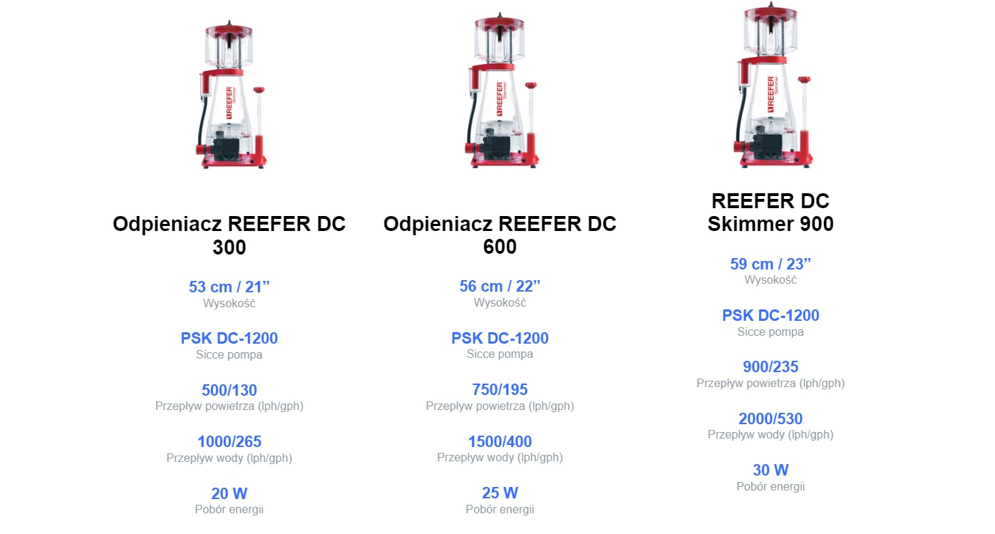 Red Sea Reefer DC-Skimmer RSK-300 Odpieniacz białek 300-900 Red Sea Reefer DC-Skimmer RSK-300 Odpieniacz białek 300-900
